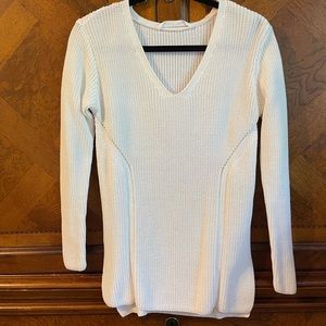 White Athleta summer sweater